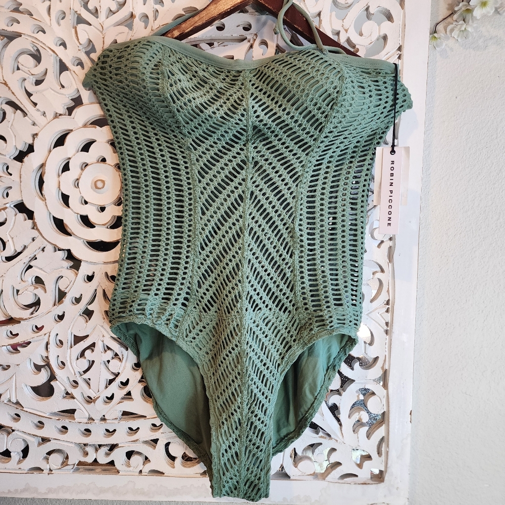 ROBIN PICCONE SOPHIA NWT ONE PIECE SWIMSUIT SIZE 14 - Picture 11 of 14
